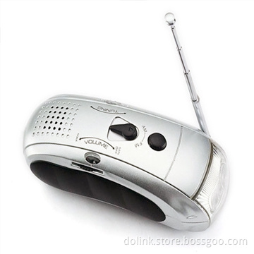 Crank Dynamo LED Flashlights / AM / FM / Radio / Mobile Phone Charger